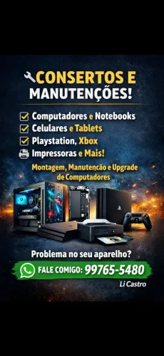 Conserto de Computadores, Notebooks, Celulares e Games | Rápido e Confiável