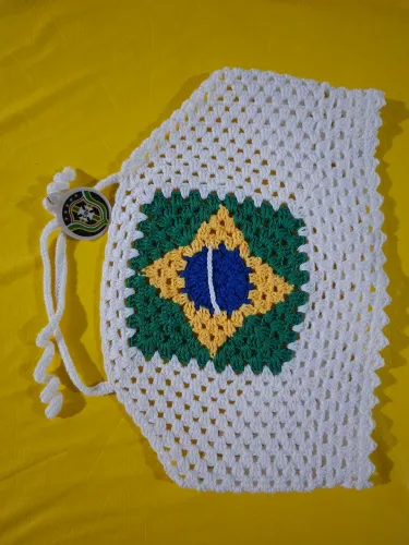 Croppd do Brasil de crochê 