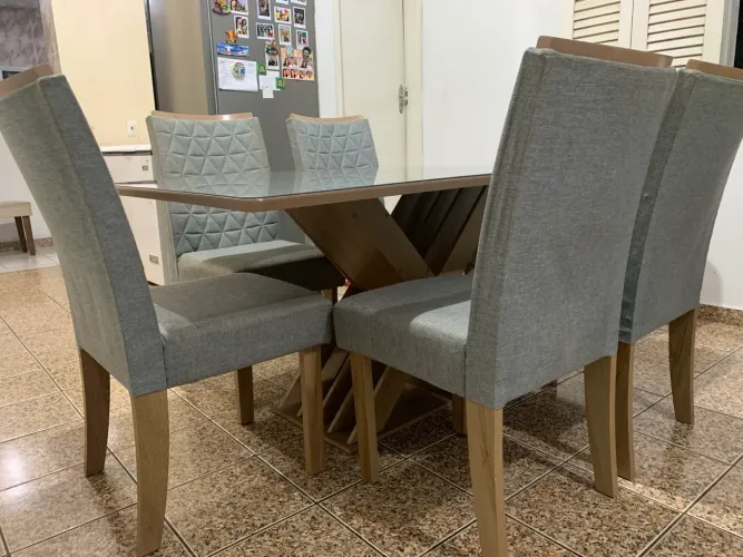 Mesa de Jantar Kappesberg Luxo c/ 6 cadeiras 
