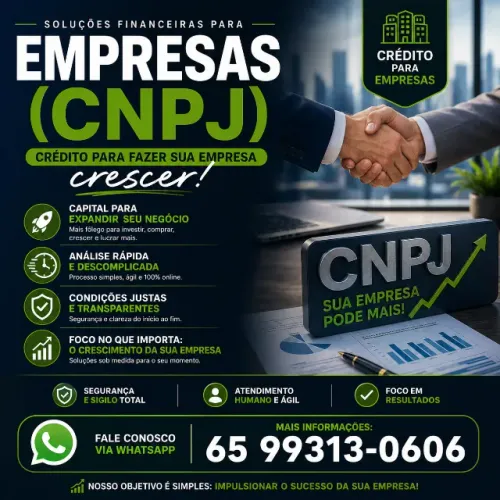 Crédito para Empresas (CNPJ) | Capital para seu Negócio