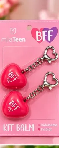Kit balm chaveiro Mia Make BFF