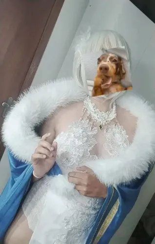 Cosplay da jalter em Collab com azur Lane 