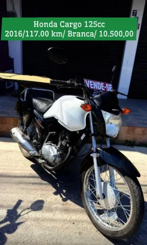 Honda Cargo 125cc 2016/117.00 km/ Branca/ 10.500,00