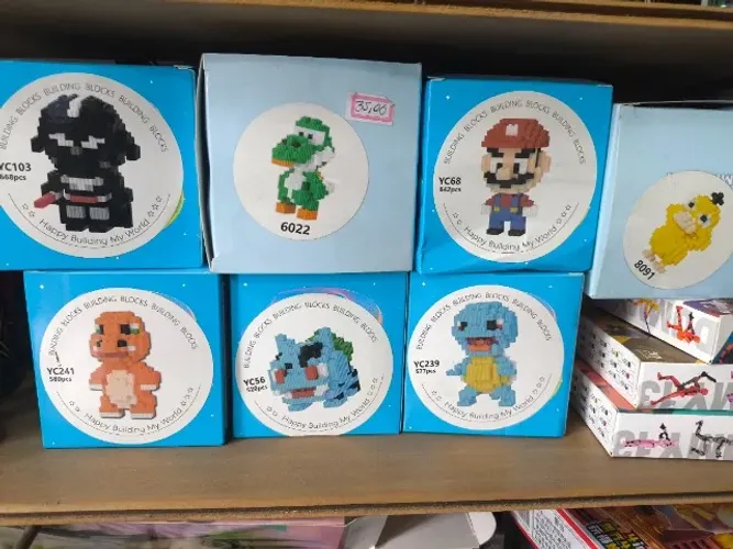 Bloco Montáveis Estilo Lego Animes e Games - Loja Física