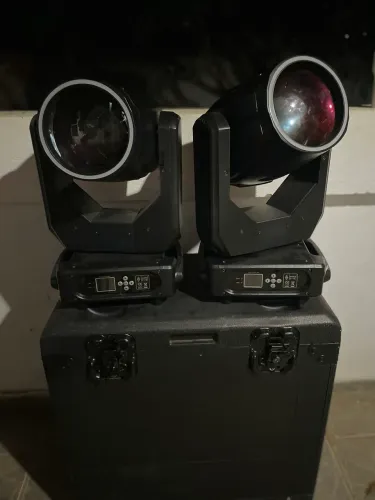 4 Movings Beam 9R 270w LPG - 2 Pares no Case