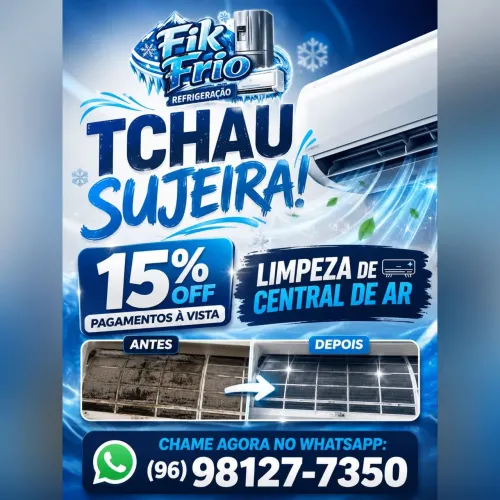 Promoção limpeza de central de ar