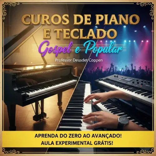 Cursos de Piano e Teclado - Gospel e Popular