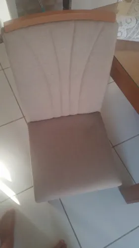 Mesa de jantar 6 cadeira em MDF