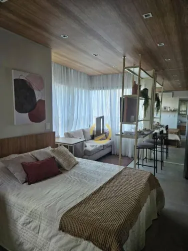 Apartamento Studio mobiliado para locação no Condomínio Nik Paradiso - 26m² - 1 dormitório