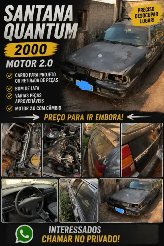 Santana quantum para retirada de peças.