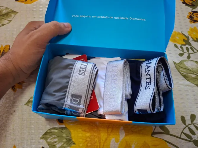 Kit com 03 cuecas Diamantes 