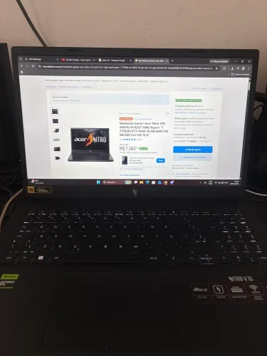 Notebook Gamer Nitro V15 Ryzen 7735HS 16gb RTX 4050