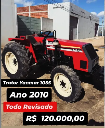 Trator YANMAR 1055 Ano 2010 Traçado 4x4 e Direção Hidráulica