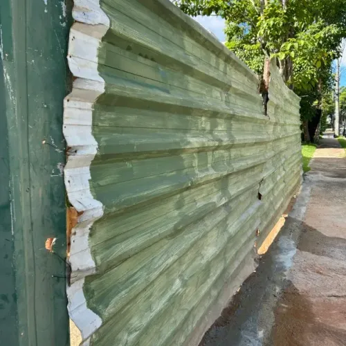fechamento de area em aluminio zincada , TOTAL 15 PEÇAS