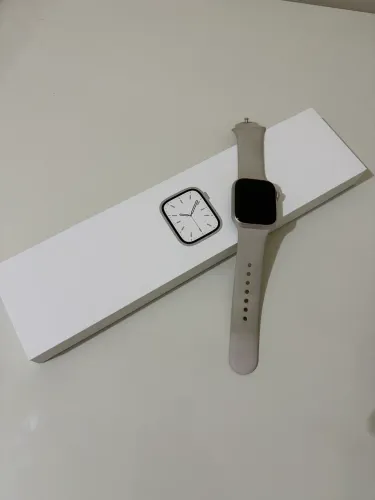 Apple Watch Series 7 41mm Estelar - Completo e Impecável