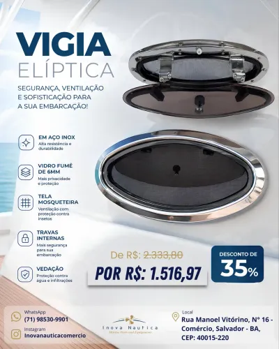 Vigia elíptica náutica
