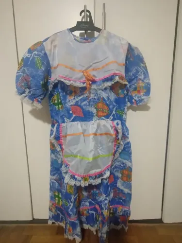 Vestido caipira adulto G usado festa junina