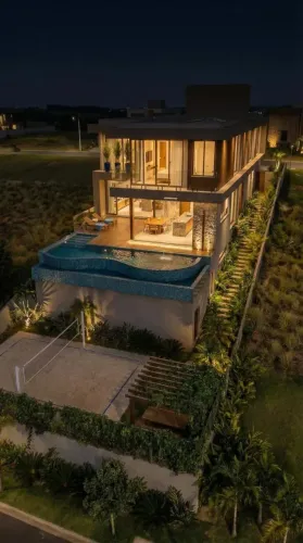Casa a venda em cosntrução 4 suítes no Alphaville Litoral Norte 3