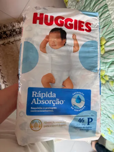 Fralda Huggies Rápida Absorção - Tamanho P