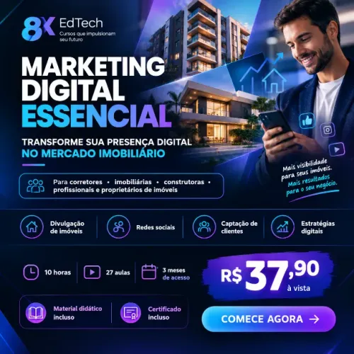 Curso de Marketing Digital Essencial para Corretores e Imobiliárias