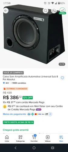 Caixa de som, melhore o grave e as batidas caixa só para graves, veja as fotos e leia.