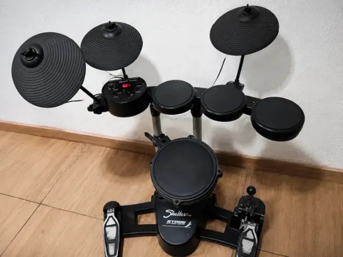 Bateria Eletrônica Shelter STD36 Completa - Funcionando Perfeitamente