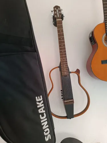 Violão nylon elétrico com bag e efeitos