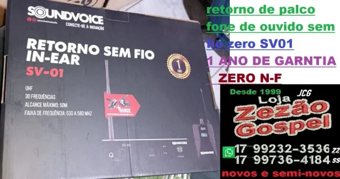 retorno de palco fone de ouvido sem fio zero 01-D 690.RS 12X65,RS TROCAS