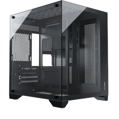 GABINETE GAMER S/ FONTE CLARITY FORTREK PRETO (FI)(LV) - LOJA DADO DIGITAL