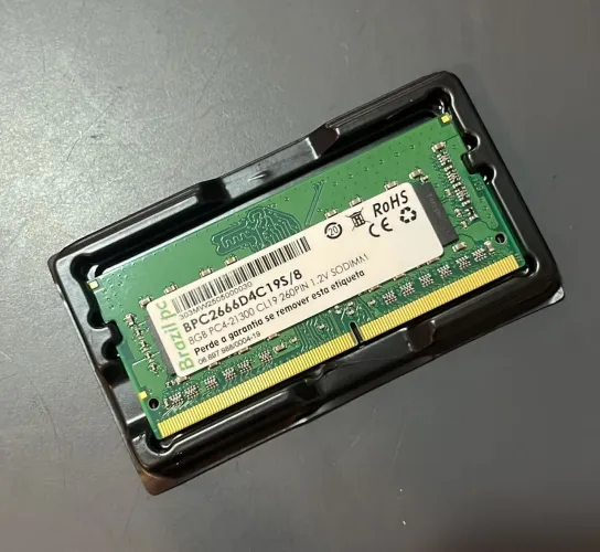 Memória DDR4 de notebook 8gb 2666mhz