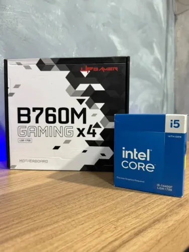 KIT INTEL CORE i5-14400F + B760M GAMING X4 UP GAMER WHITE