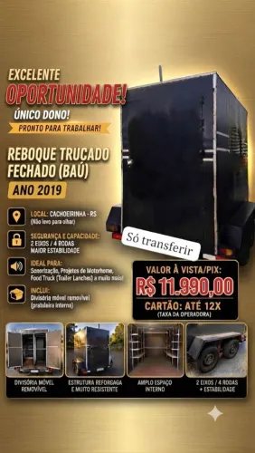 Reboque Fechado?