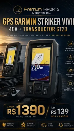 Garmin vivid 4cv + transducer GT20