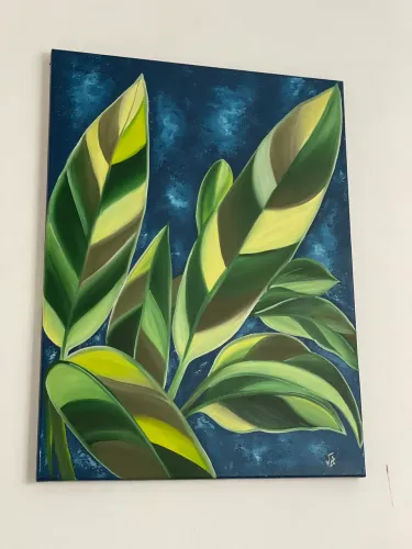 Quadro decorativo pintura óleo sobre tela