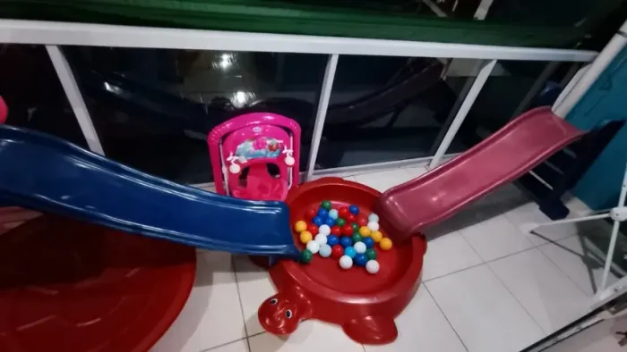 Jabuti Tanque de Areia tbm servem p colocar bolinhas, com tampa plastico resistente