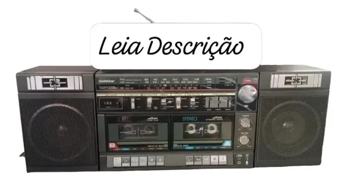Rádio Gravador Antigo Goldstar Tw-p53 (Usado)