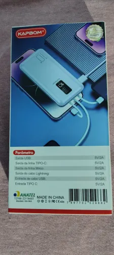 Vendo Power bank de ótima qualidade Carregue seu celular 100% onde você estiver.