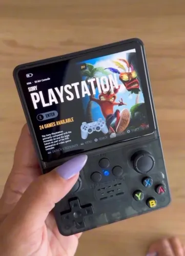 Vídeo gamer retro portátil Lançamento 15 mil jogos novo na caixa