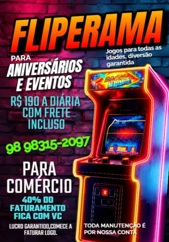 Video game fliperama para aluguel