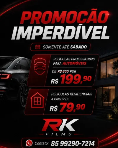 Película fumê residencial e automotivo