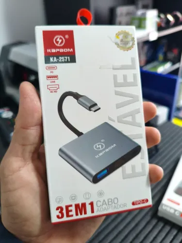 ADAPTADOR T-C 3 EM 1