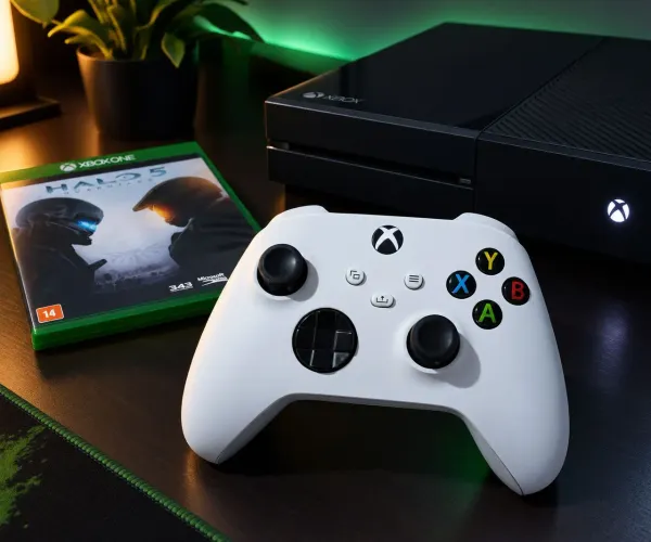 ? Xbox One Fat completo + controle original + Halo 5