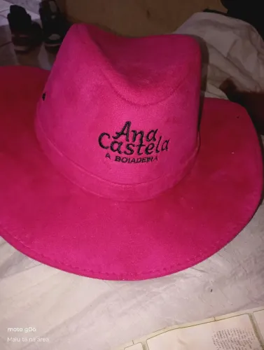 chapéu country rosa vibrante para criança de( 9 )(10 e 11)