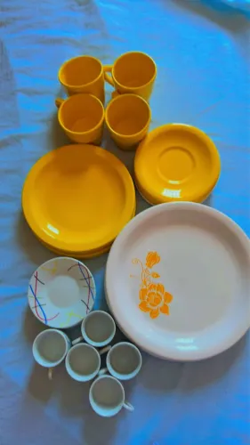 Kit de pratos de porcelana