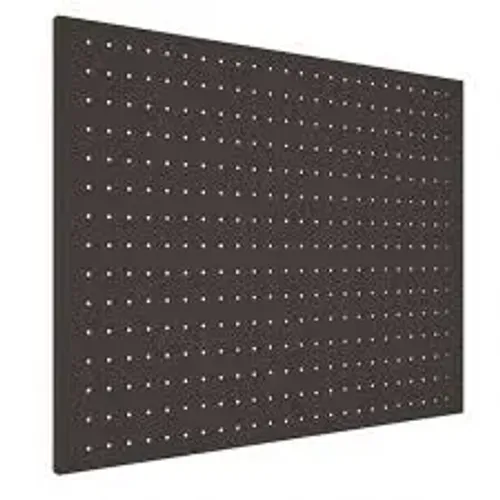 6 placas eucatex perfurado preto 120X60cm acompanha 40 ganchos