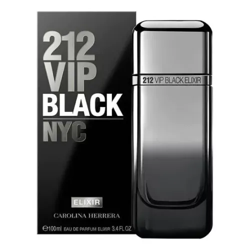 Carolina Herrera 212 Vip Black Elixir Masc Edp 100ml