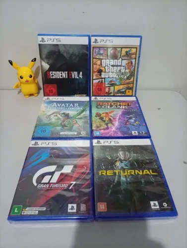 JOGOS PLAY 5 GTA, RESIDENT, GRAN TURISMO E OUTROS