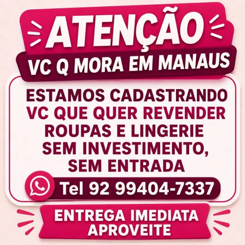 SEJA REVENDEDORA DE ROUPAS E LINGERIE 