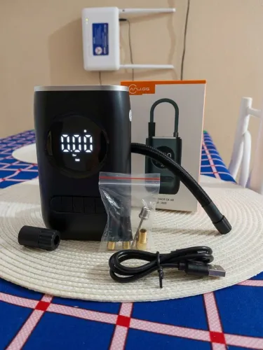 Bomba De Ar Portátil Digital Eletrônica Recarregável Usb