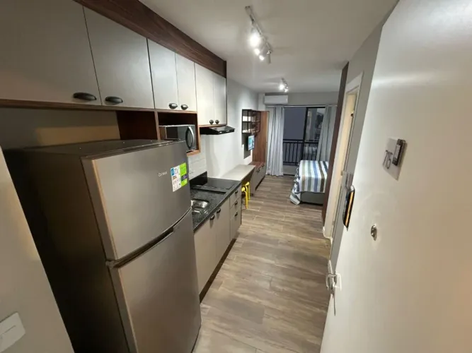 Apartamento com 1 dormitório para alugar, 24 m² por R$ 3.405,00/mês - Vila Leopoldina - Sã